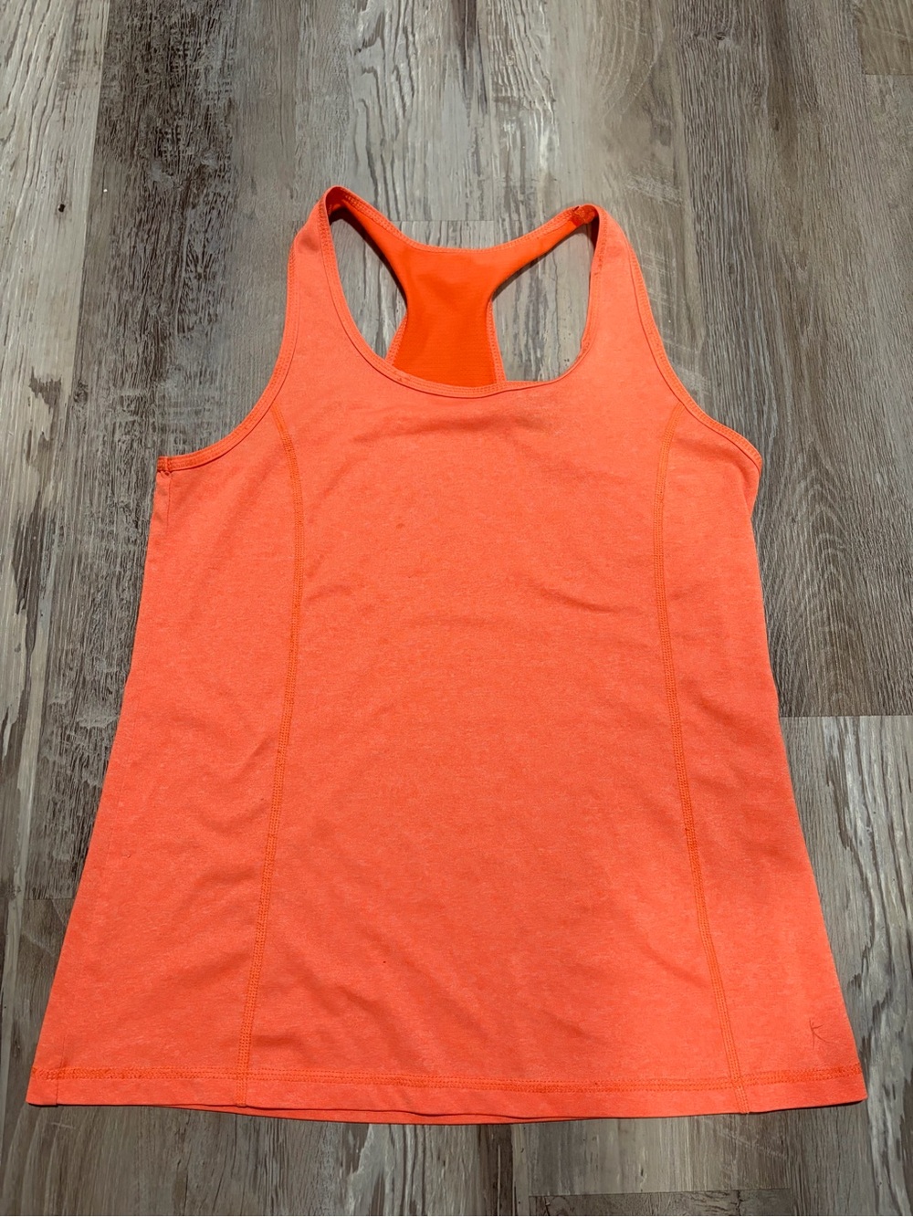 Danskin Now Bright Orange Racerback Tank Top